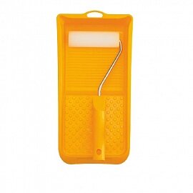 CE. Набор с роликом 11см, поролон мелкопористый, желтые: ручка, ванна