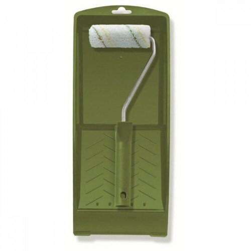 CE. Набор с роликом 10см, микрофазер, зеленые: полосы, ручка, ванна