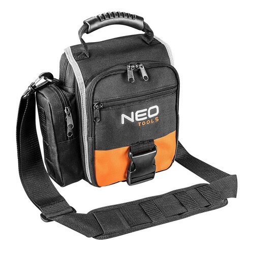 NEO Tools. Сумка для инструмента 25х5х30см 4 наружных, 4 внутренних кармана, раскладная, ремень, шт.