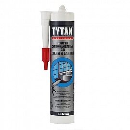 Tytan. Герметик силикон-акриловый Professional для Кухни и Ванной 310мл. белый