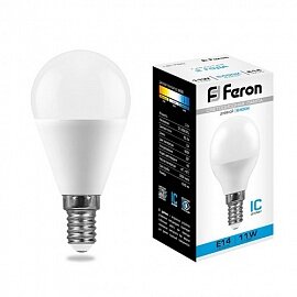 Feron. Лампа светодиодная, LB-750, 11W, 230V, E14, 6400K